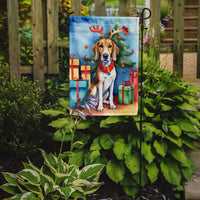 American Foxhound Christmas Reindeer Garden Flag