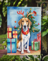 American Foxhound Christmas Reindeer Garden Flag