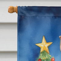 American Hairless Terrier Christmas Reindeer House Flag