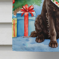 American Water Spaniel Christmas Reindeer House Flag