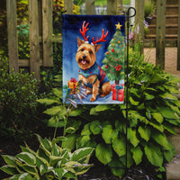 Australian Terrier Christmas Reindeer Garden Flag