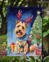 Australian Terrier Christmas Reindeer Garden Flag