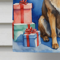 Belgian Tervuren Christmas Reindeer House Flag