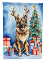 Belgian Tervuren Christmas Reindeer House Flag