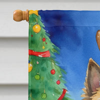 Cairn Terrier Christmas Reindeer House Flag