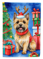 Cairn Terrier Christmas Reindeer House Flag