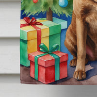 Chesapeake Bay Retriever Christmas Reindeer House Flag