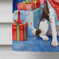 English Springer Spaniel Christmas Reindeer House Flag