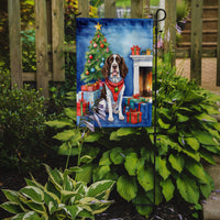 English Springer Spaniel Christmas Reindeer Garden Flag