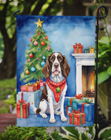 English Springer Spaniel Christmas Reindeer Garden Flag