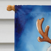 Welsh Springer Spaniel Christmas Reindeer House Flag