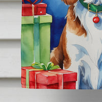 Welsh Springer Spaniel Christmas Reindeer House Flag