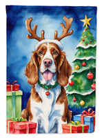 Welsh Springer Spaniel Christmas Reindeer House Flag