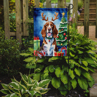 Welsh Springer Spaniel Christmas Reindeer Garden Flag