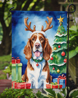 Welsh Springer Spaniel Christmas Reindeer Garden Flag