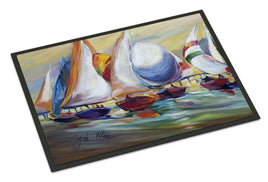 Sailboat Race in Dauphin Island Indoor or Outdoor Mat 24x36 JMK1040JMAT