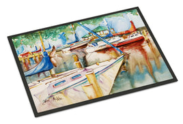 Sailboats at the Gazebo Indoor or Outdoor Mat 24x36 JMK1043JMAT