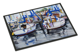 Sailboats Indoor or Outdoor Mat 18x27 JMK1054MAT