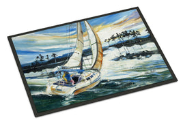 Sailboats on Lake Martin Indoor or Outdoor Mat 24x36 JMK1055JMAT