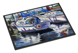 Sunshine Sailboat Indoor or Outdoor Mat 18x27 JMK1081MAT