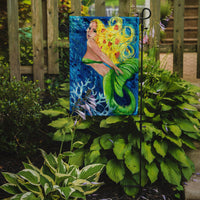 Blonde Mermaid Flag Garden Size