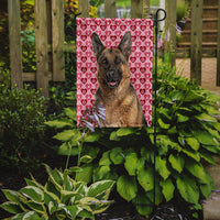 Hearts Love and Valentine's Day German Shepherd Flag Garden Size KJ1194GF