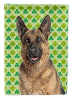 St. Patrick's Day Shamrock German Shepherd Flag Canvas House Size KJ1201CHF