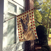 Fall Leaves German Shepherd Flag Canvas House Size KJ1208CHF