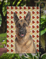 Fall Leaves German Shepherd Flag Garden Size KJ1208GF