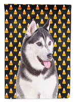 Candy Corn Halloween Alaskan Malamute Flag Canvas House Size KJ1210CHF