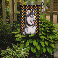 Candy Corn Halloween Alaskan Malamute Flag Garden Size KJ1210GF