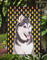 Candy Corn Halloween Alaskan Malamute Flag Garden Size KJ1210GF