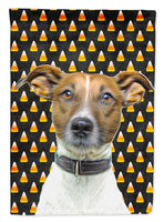 Candy Corn Halloween Jack Russell Terrier Flag Canvas House Size KJ1211CHF