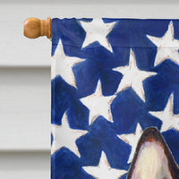 USA American Flag with French Bulldog Flag Canvas House Size