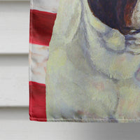 USA American Flag with French Bulldog Flag Canvas House Size