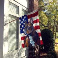 USA American Flag with French Bulldog Flag Canvas House Size