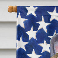 USA American Flag with French Bulldog Flag Canvas House Size