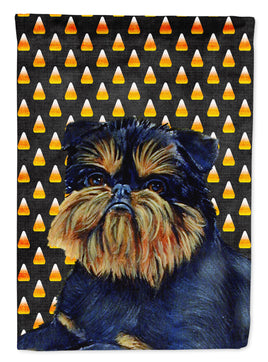 Brussels Griffon Candy Corn Halloween Portrait Flag Canvas House Size