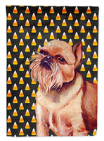 Brussels Griffon Candy Corn Halloween Portrait Flag Canvas House Size