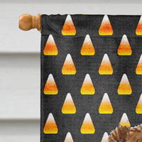 Australian Shepherd Candy Corn Halloween Portrait Flag Canvas House Size