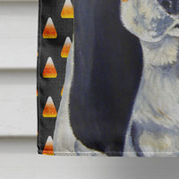 Basset Hound Candy Corn Halloween Portrait Flag Canvas House Size