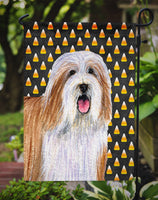 Bearded Collie Candy Corn Halloween Portrait Flag Garden Size