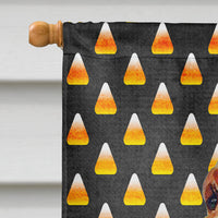 Bloodhound Candy Corn Halloween Portrait Flag Canvas House Size