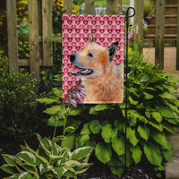 Australian Cattle Dog Hearts Love Valentine's Day Flag Garden Size