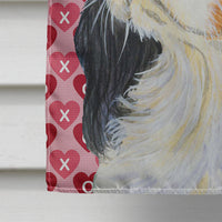 Cavalier Spaniel Hearts Love and Valentine's Day  Flag Canvas House Size