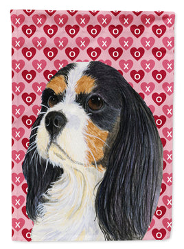 Cavalier Spaniel Hearts Love and Valentine's Day  Flag Canvas House Size