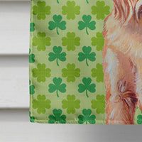 Brussels Griffon St. Patrick's Day Shamrock Portrait Flag Canvas House Size