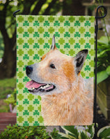 Australian Cattle Dog St. Patrick's Day Shamrock Flag Garden Size