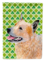 Australian Cattle Dog St. Patrick's Day Shamrock Flag Garden Size