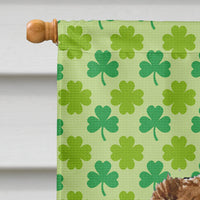 Australian Shepherd St. Patrick's Day Shamrock Portrait Flag Canvas House Size